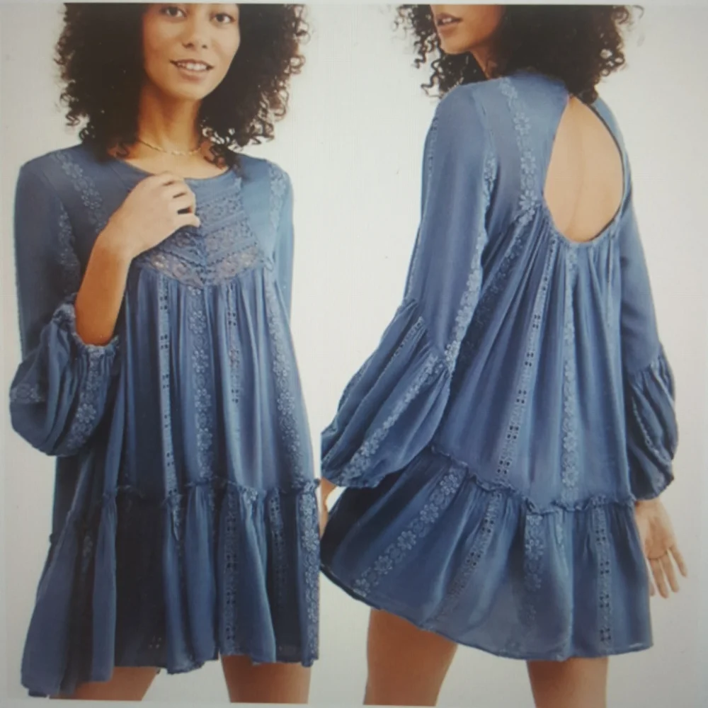 Free People NWOT Kiss Kiss Tunic Top  Sz Small - Picture 4 of 14